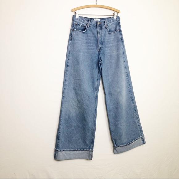 Agolde Dame wide leg cuffed buttonfly jeans - Picture 12 of 15
